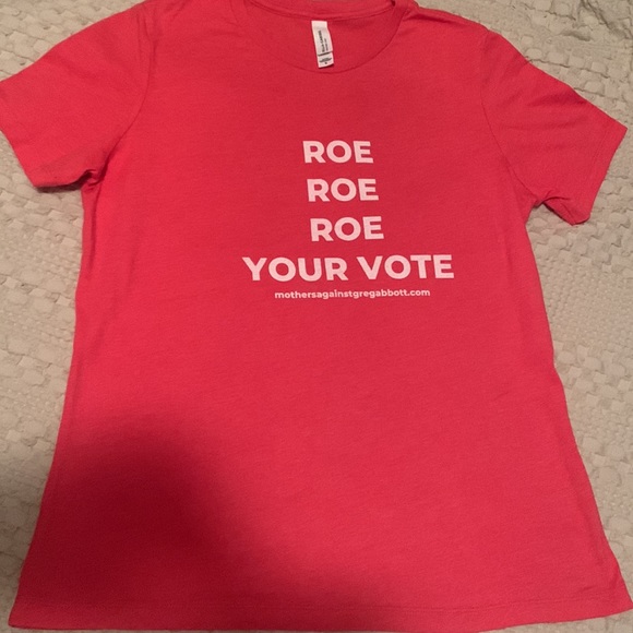 Roe Your Vote Women’s T-Shirt Heather Red Medium - Picture 2 of 8